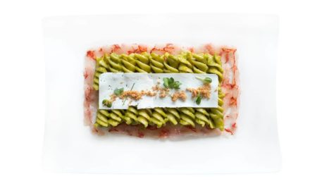 Fusilli giganti au pesto de pistache de Maria d’Asta